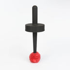 Bosko Applicator Lid with red primer brush, angled view showing grip handle and brush tip
