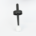 Bosko Applicator Lid with white brush attached, front view showing lid cap and brush stem
