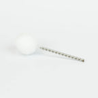 Bosko replacement primer brush with white bristle head and twisted wire stem, lying flat on white background
