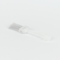 Bosko replacement PVC glue brush with flat bristle head and clear handle, front view on white background
